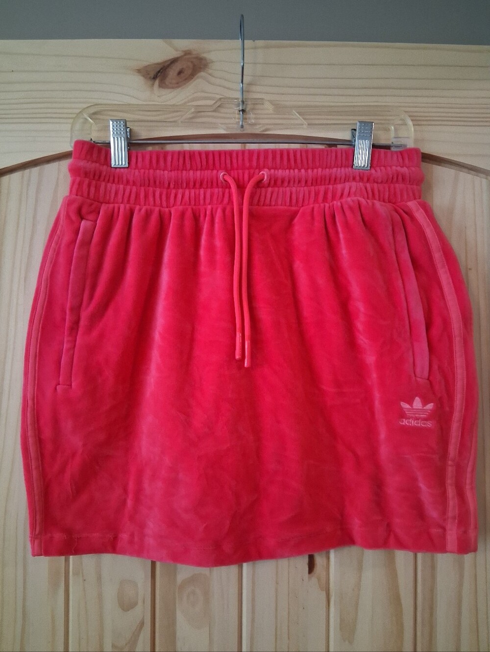 Adidas Jeremy Scott Pink Track Skirt Sz M